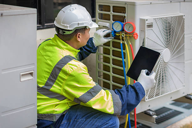 Professional Hvac technician working in Candler, FL